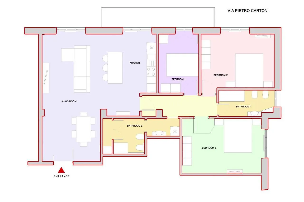 Bright Apartment Francesca Near Trastevere Rome